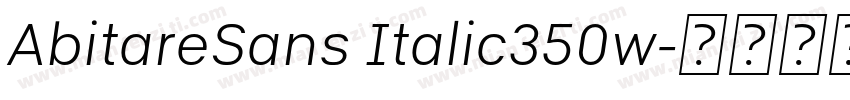 AbitareSans Italic350w字体转换